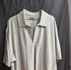 The Foundry Supply Co Gray Polo Shirt Classic Comfort